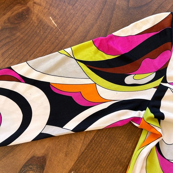 Analili Geometric Print Dress XS | Retro Mod Psychedelic Colorful Shift Dress - Picture 9 of 9